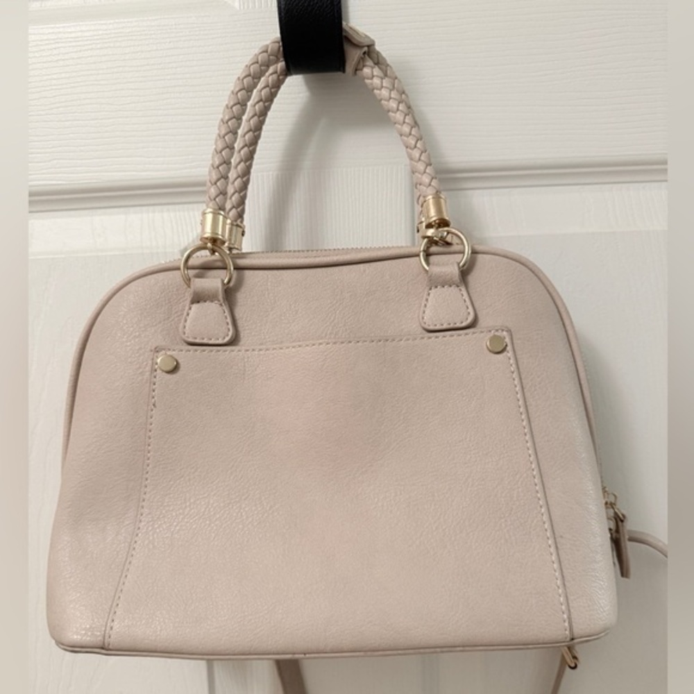 Madison West Light Pink Satchel with Gold Details. Perfect Exterior